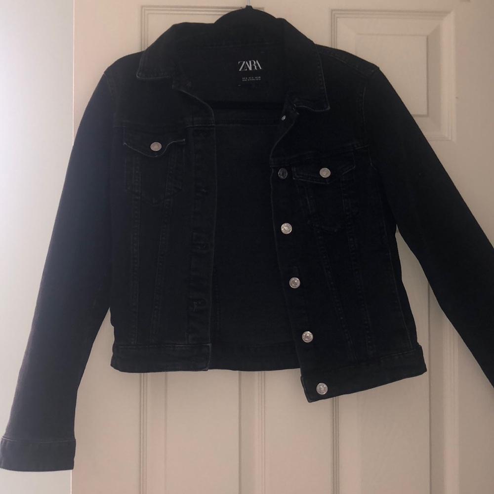 Zara black denim jacket